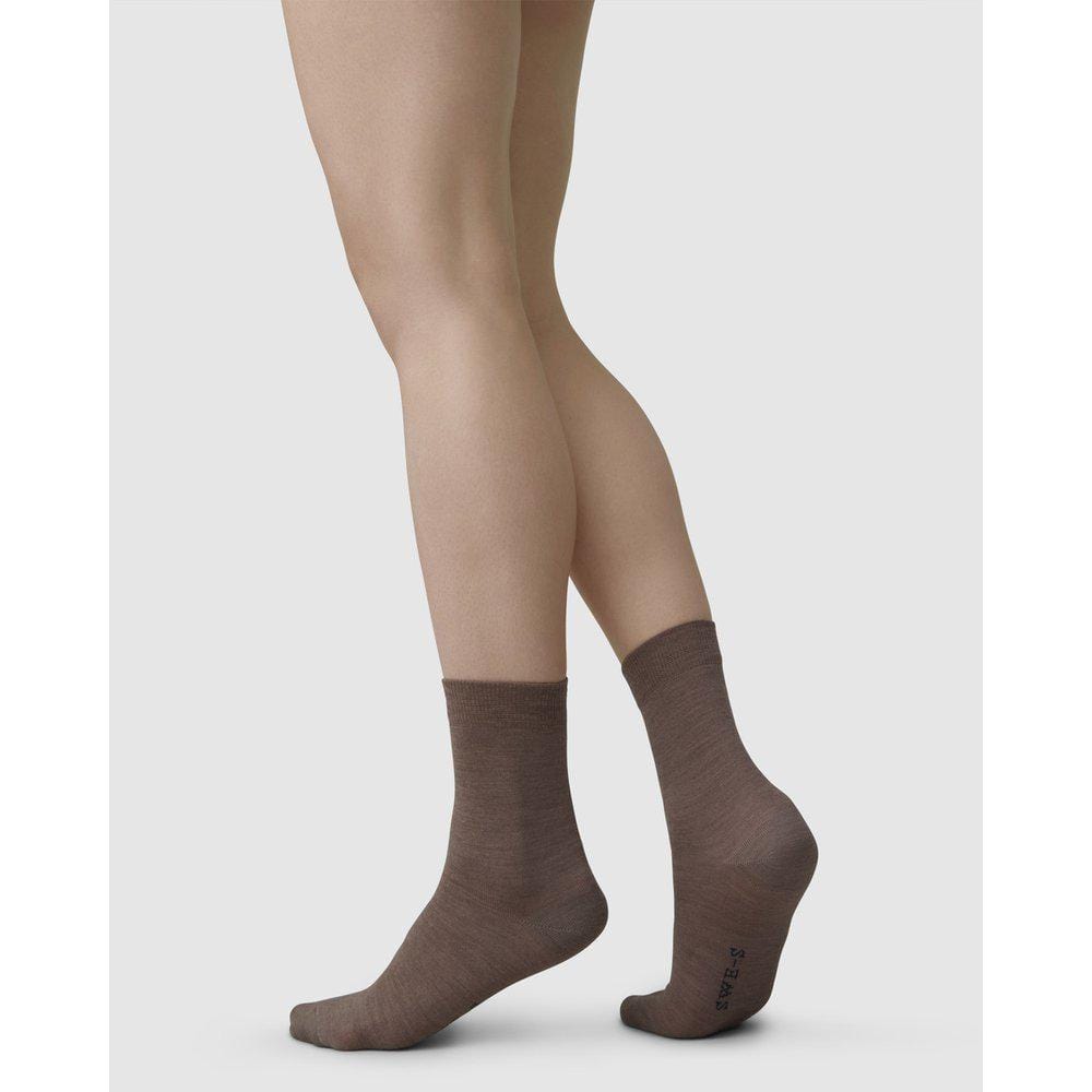 Swedish Stockings sokker Johanna wool socks - mid brown
