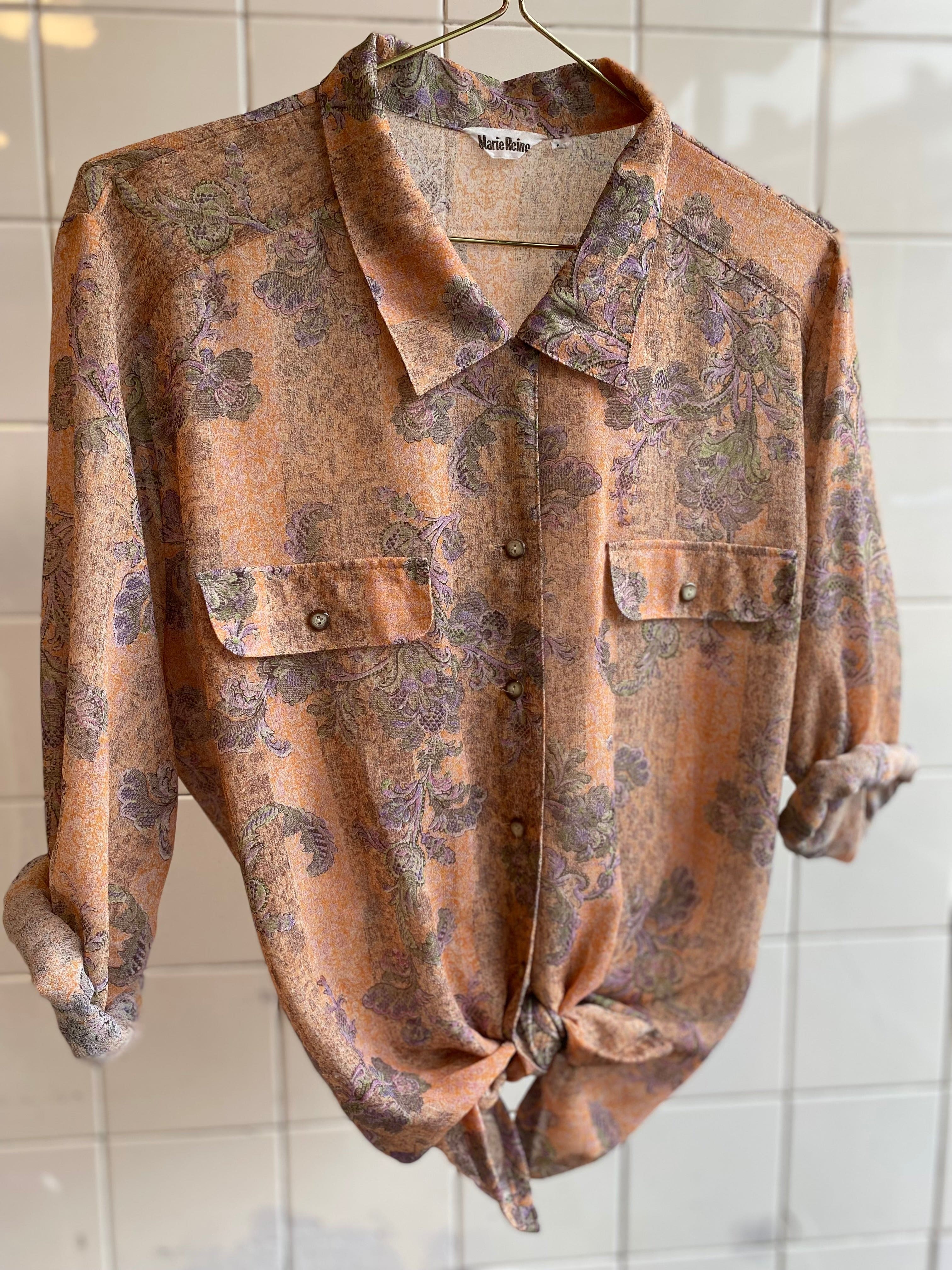 Vintage Vintage bluser XL Vintagebluse - 70s drøm, str XL