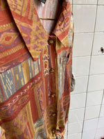 Last inn bildet i Galleri-visningsprogrammet, Vintage Vintage bluser S Vintagebluse - 80s mønster, str S
