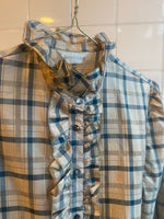Last inn bildet i Galleri-visningsprogrammet, Vintage Vintage bluser XS Vintagebluse - Gullruter, str XS
