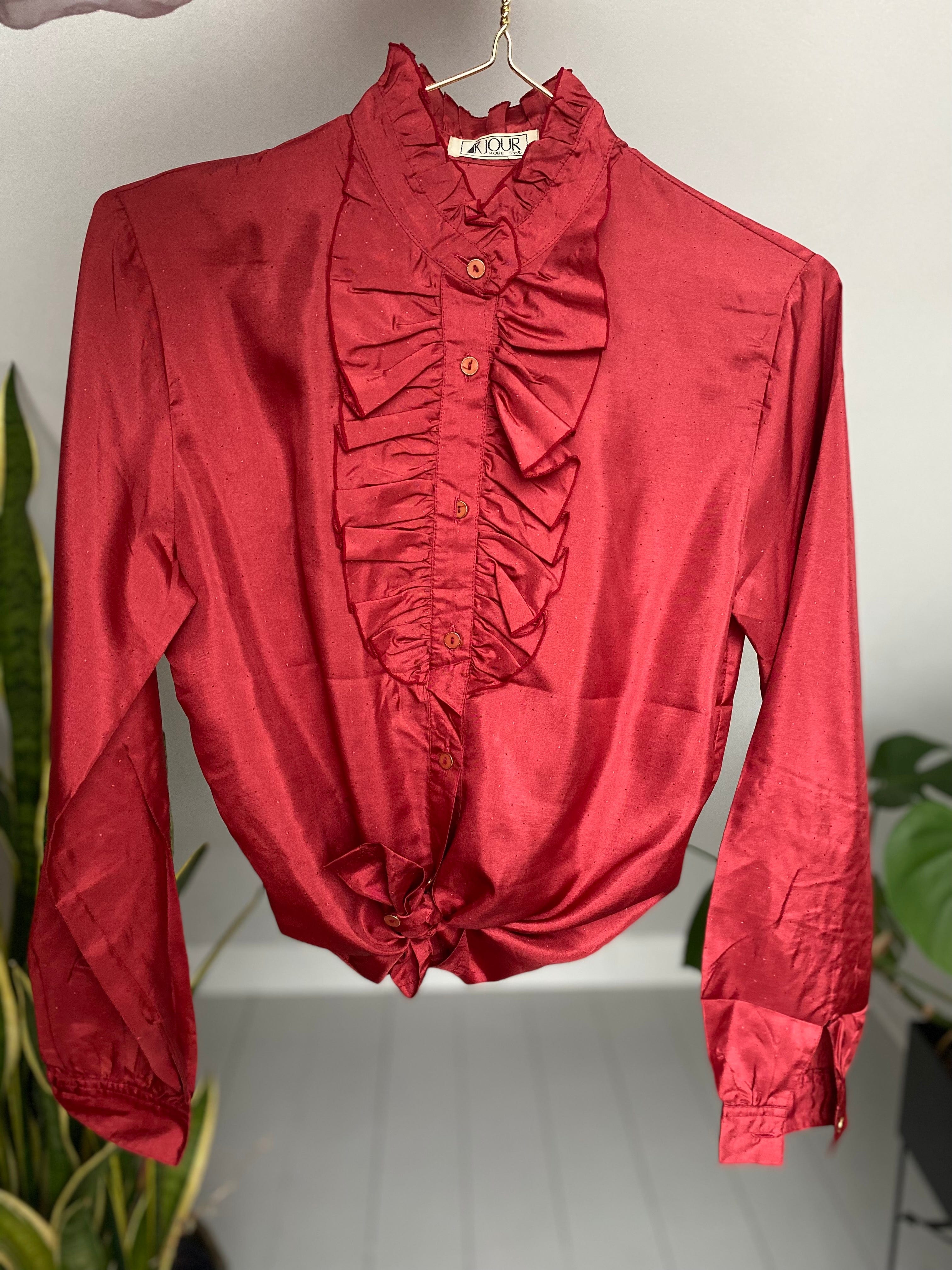 Vintage Vintage bluser XS/S Vintagebluse - Julerysjer str XS/S