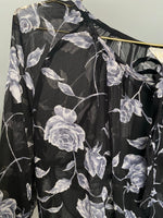 Last inn bildet i Galleri-visningsprogrammet, Vintage Vintage bluser S/M Vintagebluse - Nattroser, str S/M
